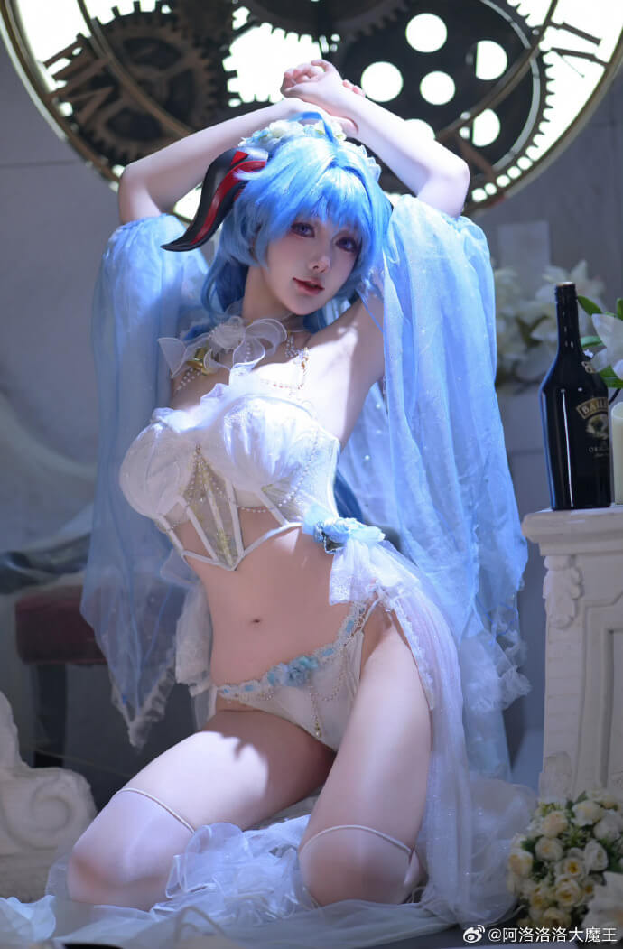 【二次元COS】原神 甘雨花嫁cos cn阿洛洛洛大魔王